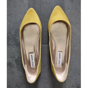 Steve Madden Haanna yellow suede flats - 8